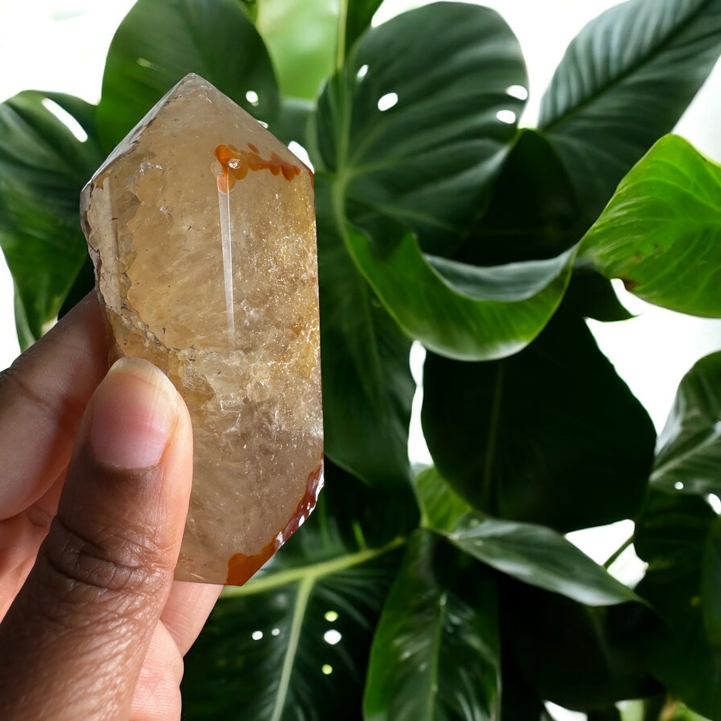 Druzy Carnelian Point