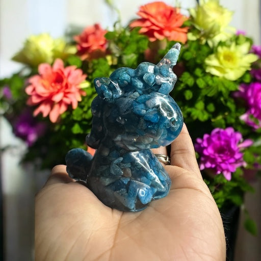 Blue Apatite Unicorn