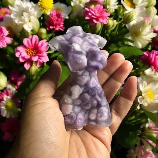 Lepidolite Goddess Body