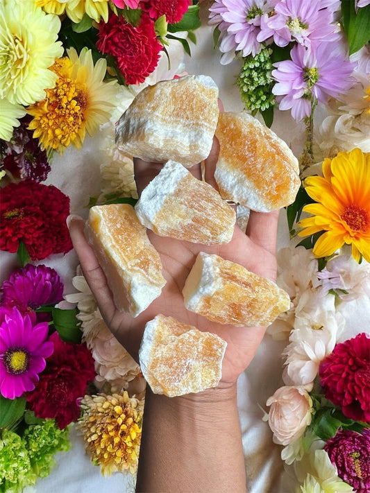 Raw Orange Calcite