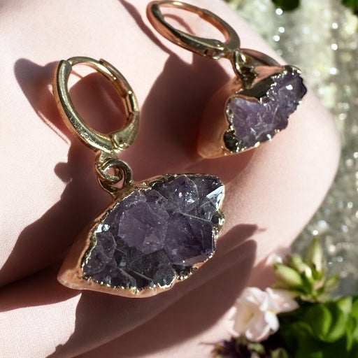 Divine Eye Amethyst Earrings