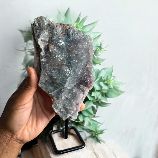 Raw Zeolite Cluster on Stand