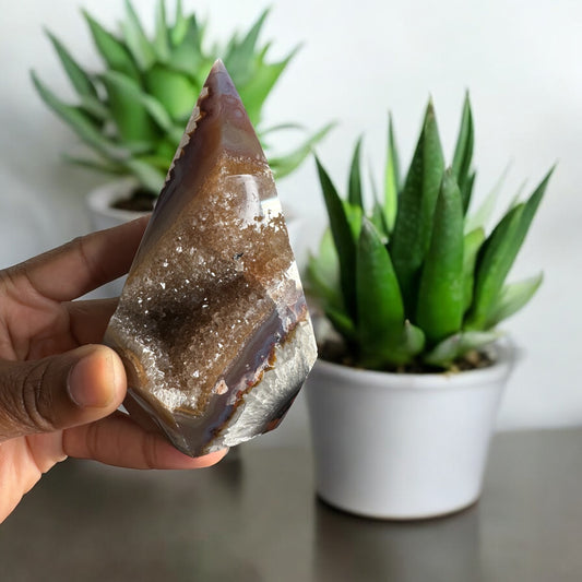 Druzy Agate Flame