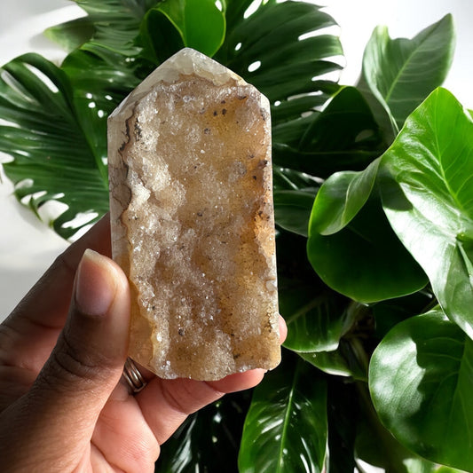 Druzy Carnelian Point